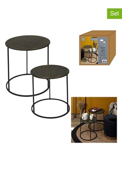 Ethnical Life Stoliki (2 szt.) w kolorze czarno-złotym ze sklepu Limango Polska w kategorii Stoliki kawowe - zdjęcie 178701591