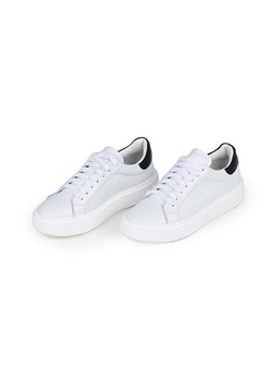 Anna Morellini Skórzane sneakersy &quot;Silana&quot; w kolorze biało-czarnym ze sklepu Limango Polska w kategorii Buty sportowe damskie - zdjęcie 178701912