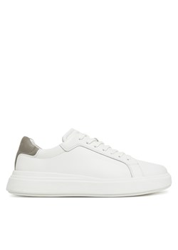 Sneakersy Calvin Klein Low Top Lace Up Lth HM0HM01016 Biały ze sklepu eobuwie.pl w kategorii Buty sportowe męskie - zdjęcie 178704983