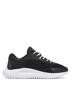 Sneakersy Calvin Klein Jeans Eva Runner Low Mesh Mix YM0YM01185 Czarny ze sklepu eobuwie.pl w kategorii Buty sportowe męskie - zdjęcie 178704984