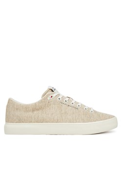 Tenisówki Tommy Hilfiger Th Hi Vulc Low Core Chambray FM0FM05389 Écru ze sklepu eobuwie.pl w kategorii Trampki męskie - zdjęcie 178705111