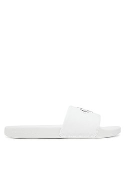 Klapki Calvin Klein Jeans Slide Monogram Cv YM0YM01271 Biały ze sklepu eobuwie.pl w kategorii Klapki męskie - zdjęcie 178705174