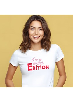 WOOOP Koszulka &quot;I´m a limited edition&quot; w kolorze białym ze sklepu Limango Polska w kategorii Bluzki damskie - zdjęcie 178708224