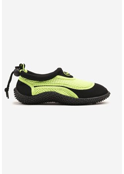Czarno-Zielone Wsuwane Buty Sportowe z Siateczki do Wody Velselia ze sklepu born2be.pl w kategorii Buty sportowe dziecięce - zdjęcie 178710431