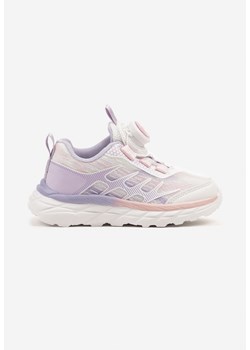 Różowo-Fioletowe Buty Sportowe Sneakersy Ozdobione Geometrycznym Wzorem Ulandiela ze sklepu born2be.pl w kategorii Buty sportowe dziecięce - zdjęcie 178710470