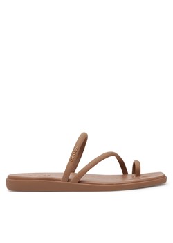 Japonki Crocs Miami Toe Loop Sandal 209862 Brązowy ze sklepu eobuwie.pl w kategorii Klapki damskie - zdjęcie 178713083