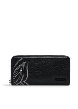 Desigual Duży Portfel Damski Fiona 24WAYP05 Czarny ze sklepu MODIVO w kategorii Portfele damskie - zdjęcie 178719124