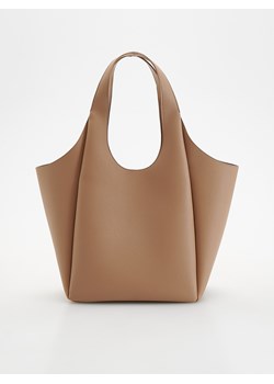 Reserved - Torebka shopper - beżowy ze sklepu Reserved w kategorii Torebki damskie - zdjęcie 178726511