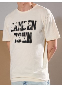 Sinsay - Koszulka comfort z ozdobnym nadrukiem - beżowy ze sklepu Sinsay w kategorii T-shirty męskie - zdjęcie 178731722