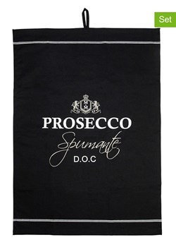 Mars &amp; More Ściereczki (3 szt.) &quot;Prosecco&quot; w kolorze czarnym do naczyń - 70 x 50 cm ze sklepu Limango Polska w kategorii Ścierki kuchenne - zdjęcie 178733162