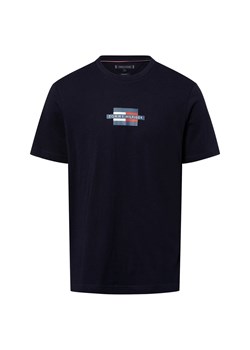 Tommy Hilfiger Koszulka męska Mężczyźni Bawełna granatowy jednolity ze sklepu vangraaf w kategorii T-shirty męskie - zdjęcie 178738551