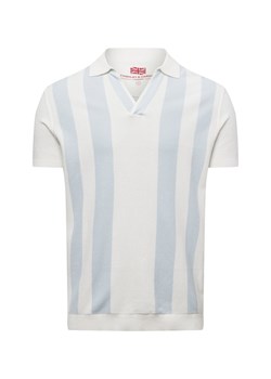 Finshley & Harding London Męska koszulka polo Mężczyźni Bawełna écru w paski ze sklepu vangraaf w kategorii T-shirty męskie - zdjęcie 178738553