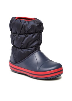 Śniegowce Crocs Winter Puff Boot K 14613-435 Granatowy ze sklepu eobuwie.pl w kategorii Buty zimowe dziecięce - zdjęcie 178739764