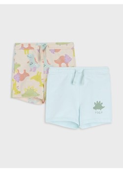 Sinsay - Szorty 2 pack - kremowy ze sklepu Sinsay w kategorii Odzież dla niemowląt - zdjęcie 178740430
