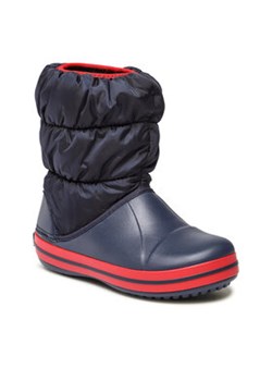 Crocs Śniegowce Winter Puff Boot K 14613-435 Granatowy ze sklepu MODIVO w kategorii Buty zimowe dziecięce - zdjęcie 178740754