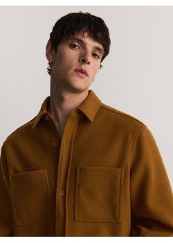 Reserved - Koszula regular fit - bursztynowy ze sklepu Reserved w kategorii Koszule męskie - zdjęcie 178741242