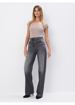 Mohito - Jeansy wide leg - szary ze sklepu Mohito w kategorii Jeansy damskie - zdjęcie 178744344