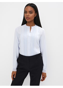 Mohito - Błękitna bluzka z wiskozy - błękitny ze sklepu Mohito w kategorii Koszule damskie - zdjęcie 178744350