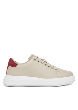 Sneakersy Calvin Klein Cupsole Lace Up - Suede Bt HW0HW02404 Beżowy - id: 0000304830488 - marki Calvin Klein - 178747790 Sneakersy Calvin Klein Cupsole Lace Up - Suede Bt HW0HW02404 Beżowy ze sklepu eobuwie.pl w kategorii Buty sportowe damskie - zdjęcie 178747790