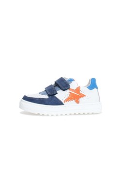 Naturino Skórzane sneakersy &quot;Hess 2&quot; w kolorze biało-granatowo-pomarańczowym ze sklepu Limango Polska w kategorii Buty sportowe dziecięce - zdjęcie 178749224