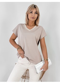 bluzka breana beżowa one size ze sklepu UBRA w kategorii Bluzki damskie - zdjęcie 178754723