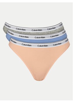 Calvin Klein Underwear Komplet 3 par fig klasycznych 000QD5207E Kolorowy ze sklepu MODIVO w kategorii Majtki damskie - zdjęcie 178755893
