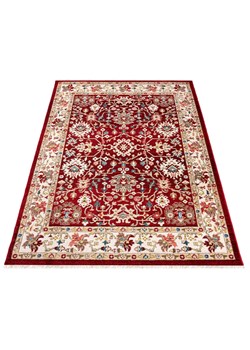 Czerwony elegancki dywan z frędzlami w stylu retro Altario ze sklepu Edinos.pl w kategorii Dywany - zdjęcie 178757332
