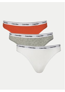 Calvin Klein Underwear Komplet 3 par stringów 000QD5209E Kolorowy ze sklepu MODIVO w kategorii Majtki damskie - zdjęcie 178757972