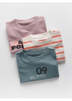 Reserved - Bawełniany t-shirt 3 pack - fioletowy ze sklepu Reserved w kategorii T-shirty chłopięce - zdjęcie 178760114