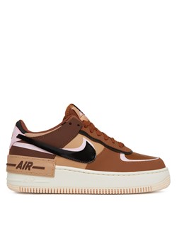 Sneakersy Nike Af1 Shadow DZ1847 200 Brązowy ze sklepu eobuwie.pl w kategorii Buty sportowe damskie - zdjęcie 178767731