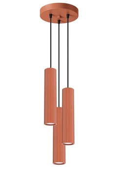 Loftowa wisząca lampa w kolorze ochra - 3X D299 M4-D30 ze sklepu Edinos.pl w kategorii Lampy sufitowe - zdjęcie 178768052