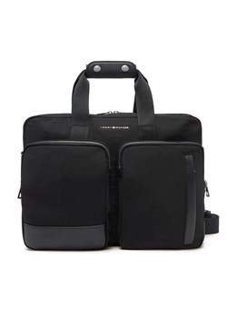 Torba na laptopa Tommy Hilfiger Th Business Nylon Computer Bag AM0AM13191 Czarny ze sklepu eobuwie.pl w kategorii Torby na laptopa - zdjęcie 178782344