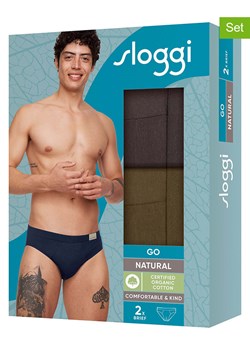 Sloggi Slipy (2 pary) &quot;Go&quot; w kolorze oliwkowo-brązowym ze sklepu Limango Polska w kategorii Majtki męskie - zdjęcie 178783091