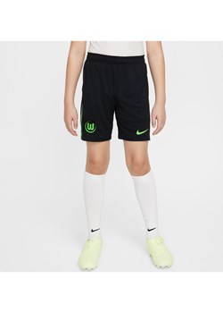 Spodenki piłkarskie dla dużych dzieci Nike Dri-FIT VfL Wolfsburg Stadium 2024/25 (wersja domowa/wyjazdowa) (replika) - Czerń ze sklepu Nike poland w kategorii Spodenki chłopięce - zdjęcie 178785163