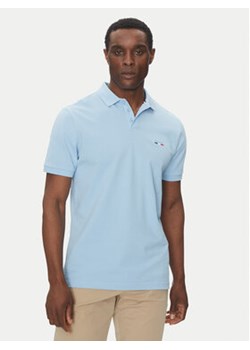 Hechter Paris Polo Pique H-Eco 74004 151902 Błękitny Regular Fit ze sklepu MODIVO w kategorii T-shirty męskie - zdjęcie 178786271