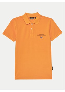 Napapijri Polo Elbas 5 NP0A4G4NA701 S Pomarańczowy Regular Fit ze sklepu MODIVO w kategorii T-shirty chłopięce - zdjęcie 178786294