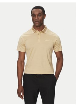 KARL LAGERFELD Polo 745001 552200 Beżowy Slim Fit ze sklepu MODIVO w kategorii T-shirty męskie - zdjęcie 178786540