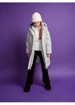 Reserved - Długi płaszcz z puchowym wypełnieniem - jasnoniebieski ze sklepu Reserved w kategorii Kurtki dziewczęce - zdjęcie 178792602