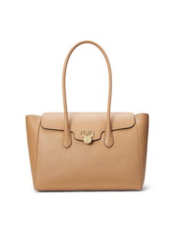 LAUREN RALPH LAUREN Torebka 431966862003 Brązowy ze sklepu MODIVO w kategorii Torby Shopper bag - zdjęcie 178803053