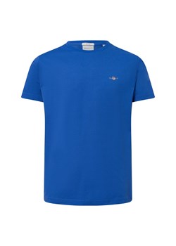 Gant Koszulka męska Mężczyźni Bawełna niebieski jednolity ze sklepu vangraaf w kategorii T-shirty męskie - zdjęcie 178806791