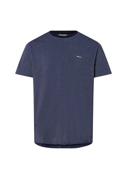 Gant Koszulka męska - Oxford Mężczyźni Bawełna granatowy marmurkowy ze sklepu vangraaf w kategorii T-shirty męskie - zdjęcie 178806801