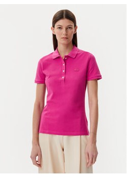 Lacoste Polo PF5462 Różowy Slim Fit ze sklepu MODIVO w kategorii Bluzki damskie - zdjęcie 178807622