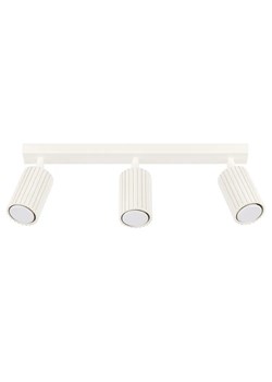 Beżowa trzypunktowa lampa sufitowa - D307 Lepus ze sklepu Edinos.pl w kategorii Lampy sufitowe - zdjęcie 178811604