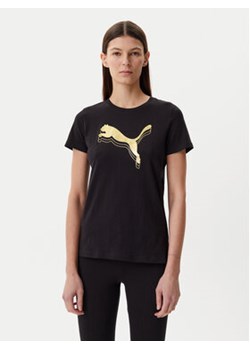 Puma T-Shirt Essentials Metallic 684995 Czarny Regular Fit - id: 0000304581236 - marki Puma - 178812663 Puma T-Shirt Essentials Metallic 684995 Czarny Regular Fit ze sklepu MODIVO w kategorii Bluzki damskie - zdjęcie 178812663