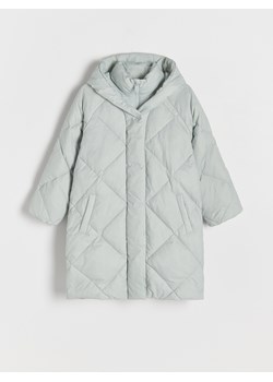 Reserved - Długi płaszcz z puchowym wypełnieniem - jasnoniebieski ze sklepu Reserved w kategorii Kurtki dziewczęce - zdjęcie 178814044