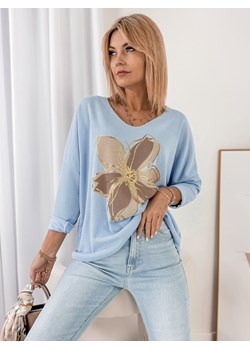 bluzka tessa błękitna one size ze sklepu UBRA w kategorii Bluzki damskie - zdjęcie 178814184