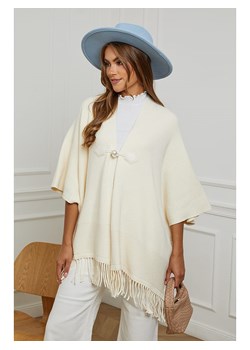 Soft Cashmere Ponczo w kolorze beżowym ze sklepu Limango Polska w kategorii Poncza - zdjęcie 178815470