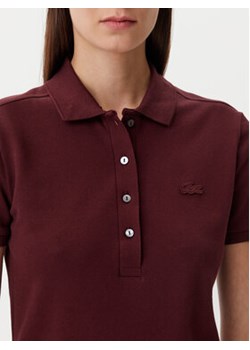 Lacoste Polo PF5462 Bordowy Slim Fit ze sklepu MODIVO w kategorii Bluzki damskie - zdjęcie 178816274