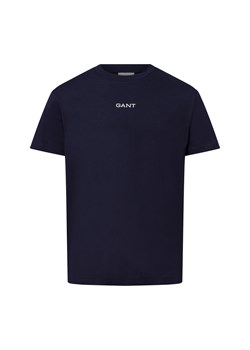 Gant Koszulka męska z grafiką Mężczyźni Bawełna granatowy jednolity ze sklepu vangraaf w kategorii T-shirty męskie - zdjęcie 178818390