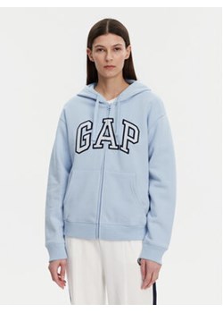 Gap Bluza 678782-05 Błękitny Regular Fit ze sklepu MODIVO w kategorii Bluzy damskie - zdjęcie 178820672